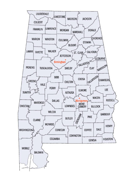 Alabama Map