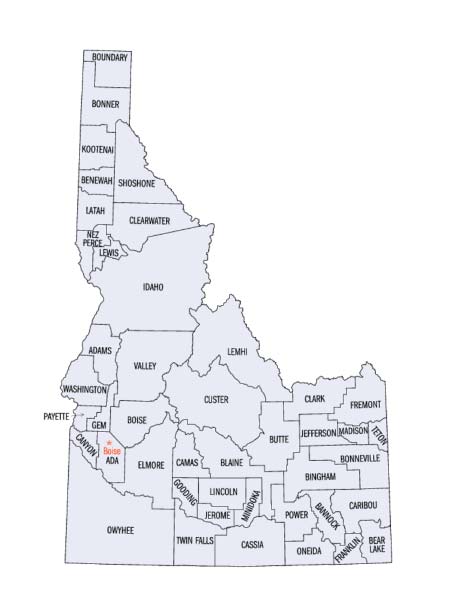 Idaho Map