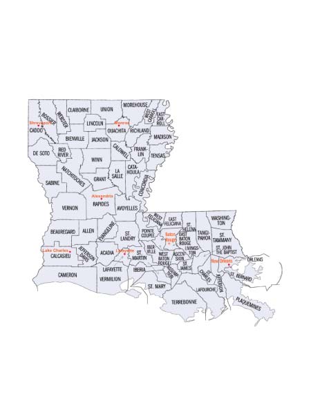 Louisiana Map